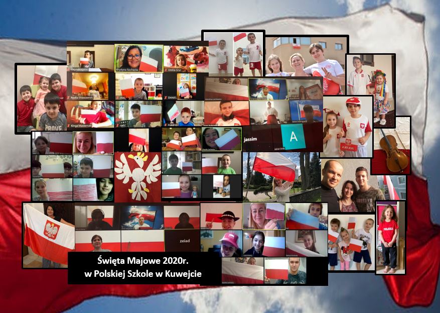 Wirtualne święta majowe w nasze szkole