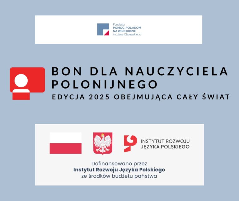 Bon dla nauczyciela polonijnego 2025